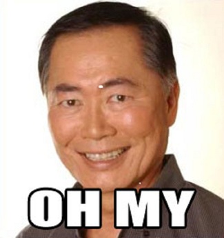 George Takei says oh my to pony buttons