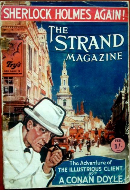 Strand magazine cover for the illustrious client story