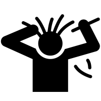 person experiencing stress